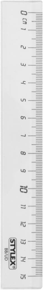 Stylex Lineal transparent 15 cm
