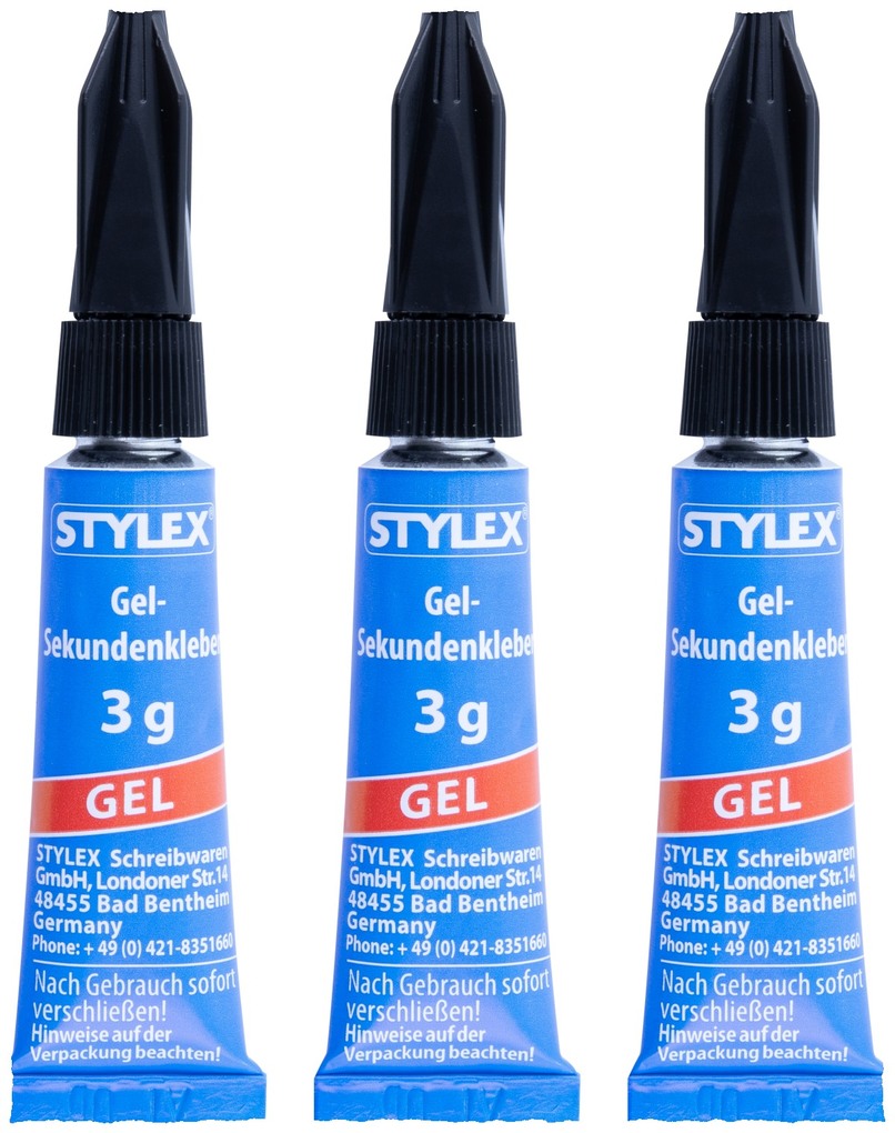 Stylex Sekundenkleber Gel 2 Tuben à 3g
