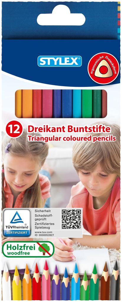 Stylex Buntstifte Dreikant 12 Stück