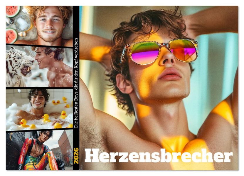 Herzensbrecher (Wandkalender 2026 DIN A4 quer) CALVENDO Monatskalender