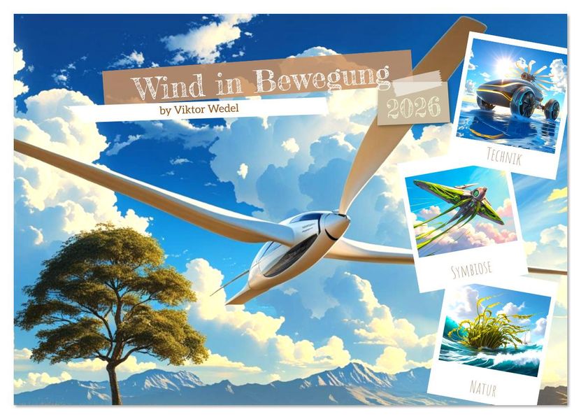 Wind in Bewegung (Wandkalender 2026 DIN A3 quer) CALVENDO Monatskalender