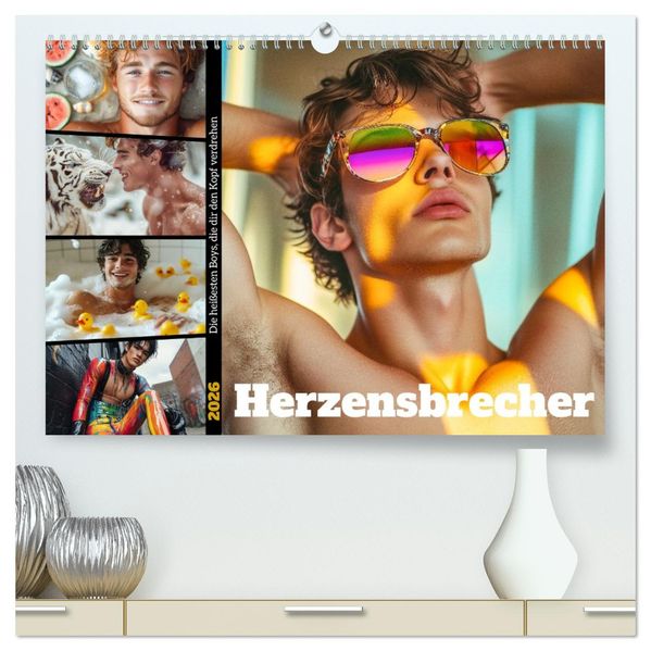 Herzensbrecher (hochwertiger Premium Wandkalender 2026 DIN A2 quer) Kunstdruck in Hochglanz