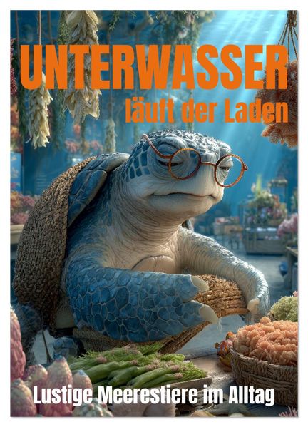UNTERWASSER läuft der Laden - lustige Meerestiere im Alltag (Wandkalender 2026 DIN A3 hoch) CALVENDO Monatskalender