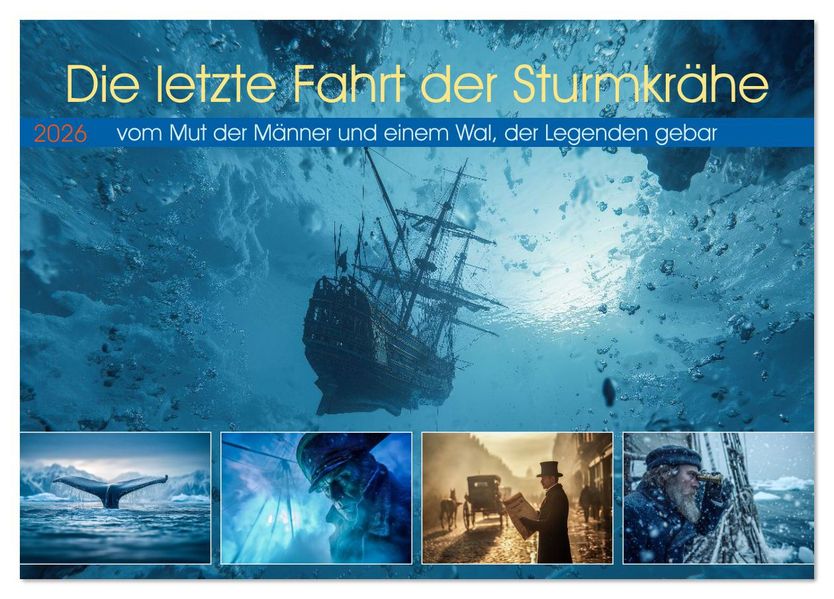 Die letzte Fahrt der Sturmkrähe (Tischkalender 2026 DIN A5 quer) CALVENDO Monatskalender
