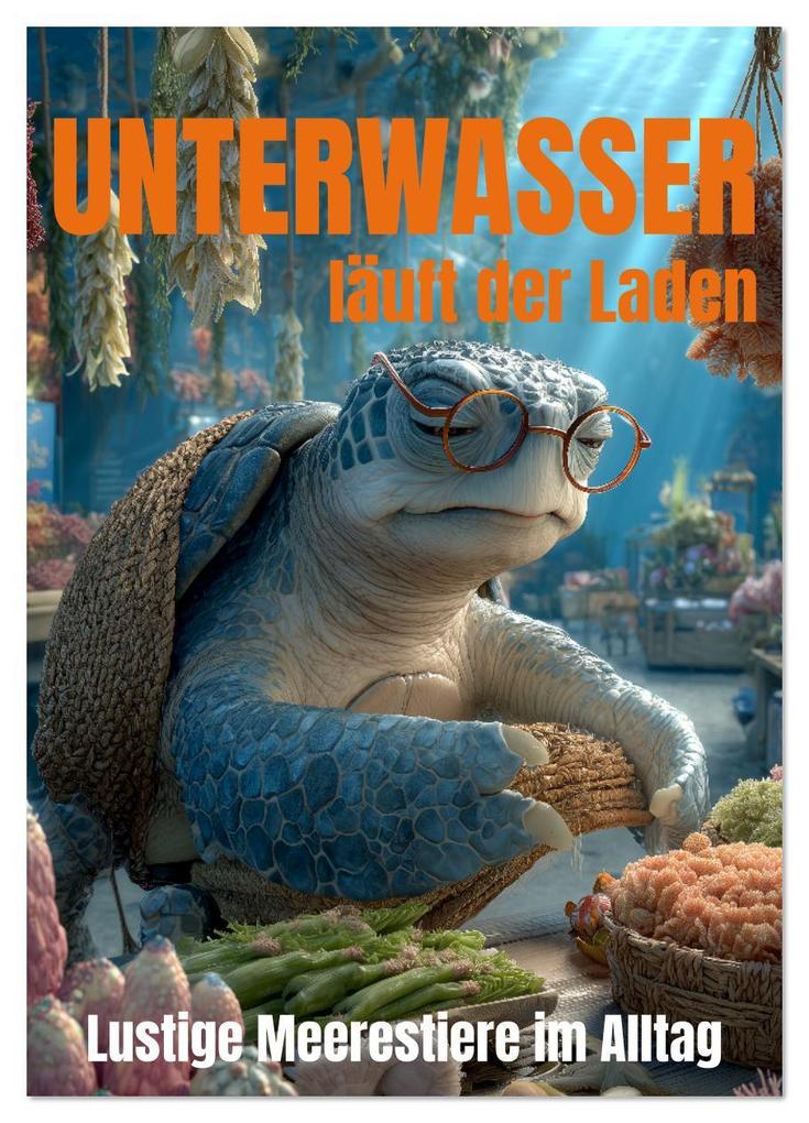 UNTERWASSER läuft der Laden - lustige Meerestiere im Alltag (Wandkalender 2026 DIN A4 hoch) CALVENDO Monatskalender