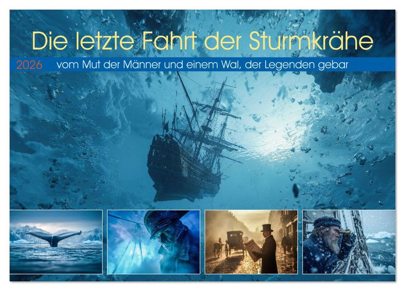 Die letzte Fahrt der Sturmkrähe (Wandkalender 2026 DIN A2 quer) CALVENDO Monatskalender