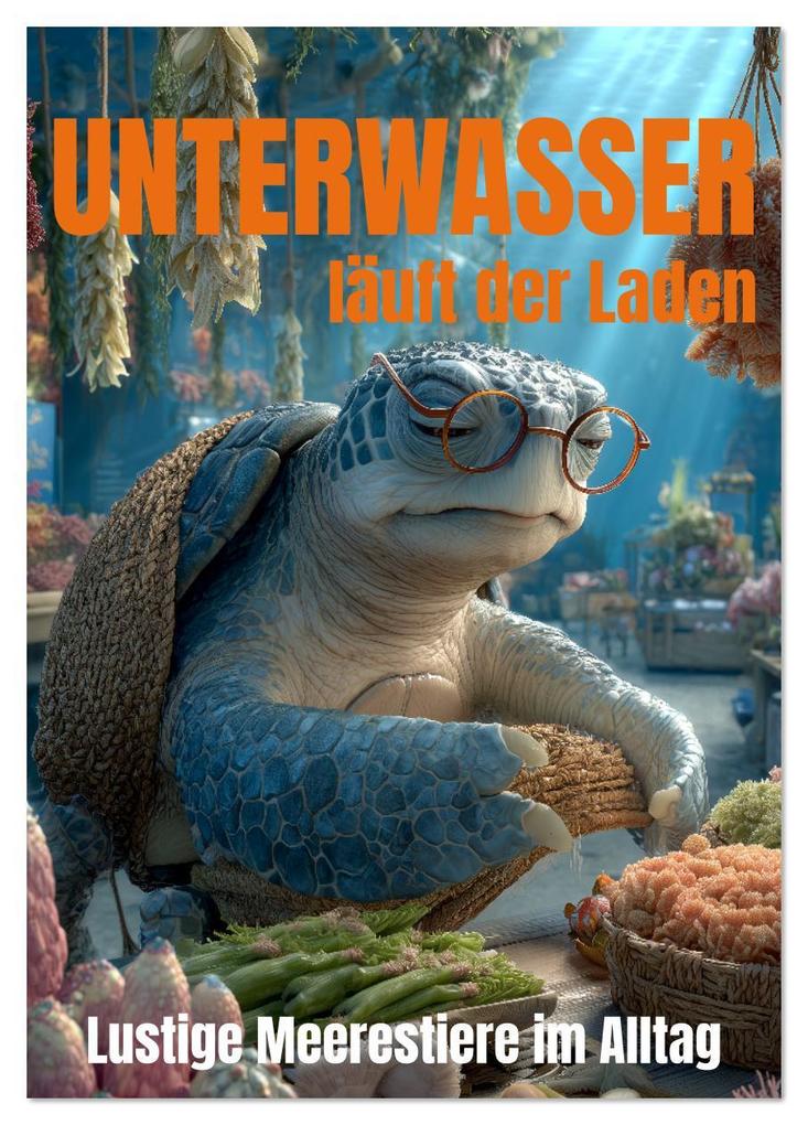 UNTERWASSER läuft der Laden - lustige Meerestiere im Alltag (Tischkalender 2026 DIN A5 hoch) CALVENDO Monatskalender