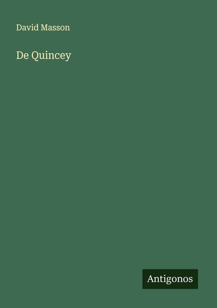 De Quincey
