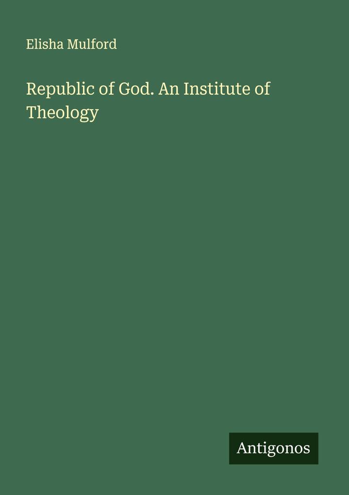 Republic of God. An Institute of Theology