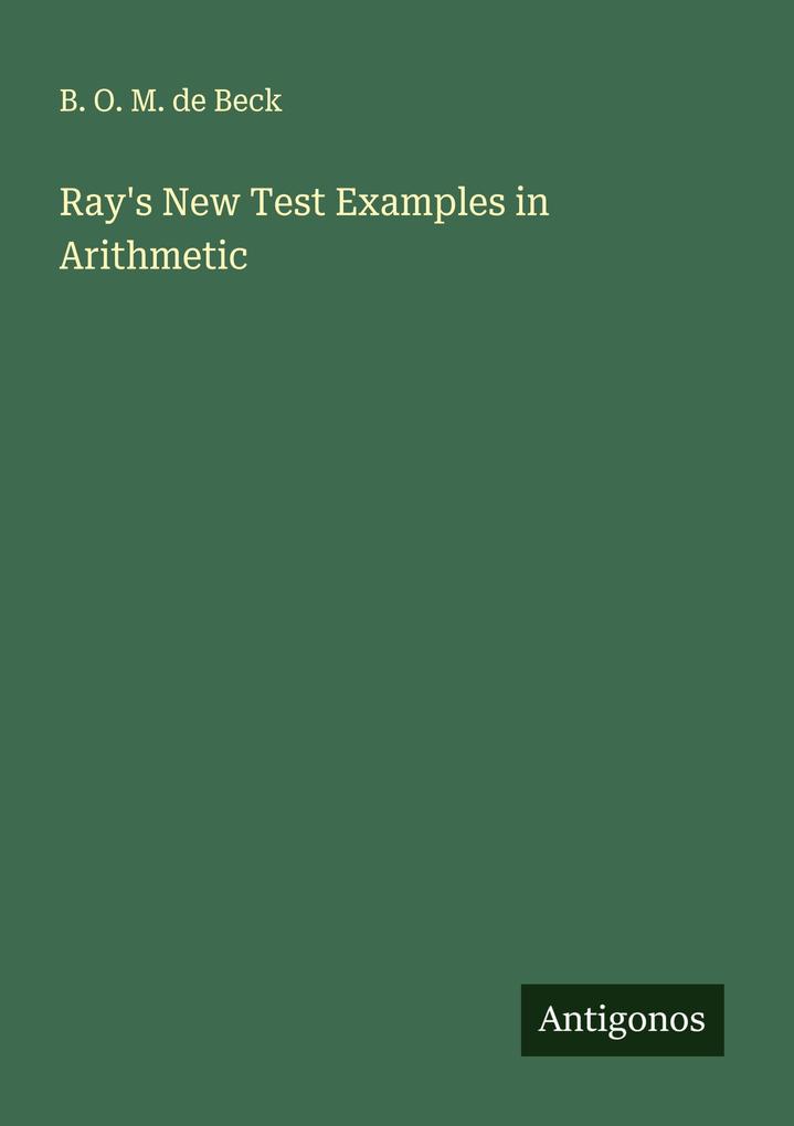 Ray's New Test Examples in Arithmetic