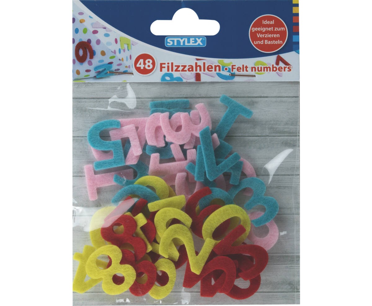 Stylex Filz-Zahlen 48 Stück