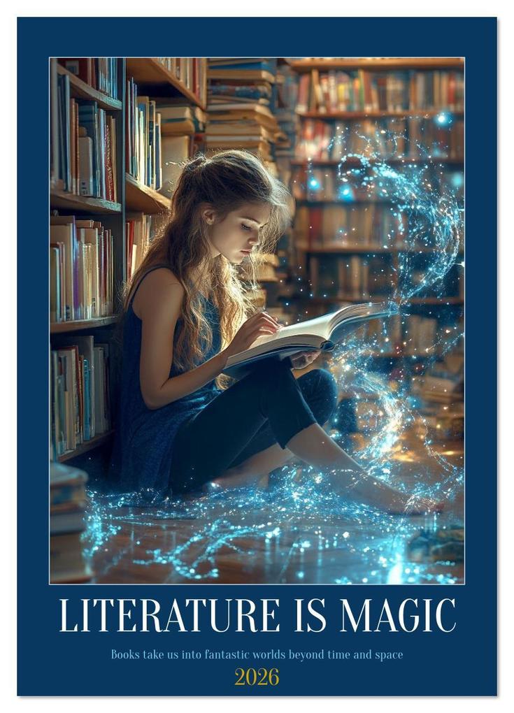 Literature is Magic (Wall Calendar 2026 DIN A4 portrait) CALVENDO 12 Month Wall Calendar