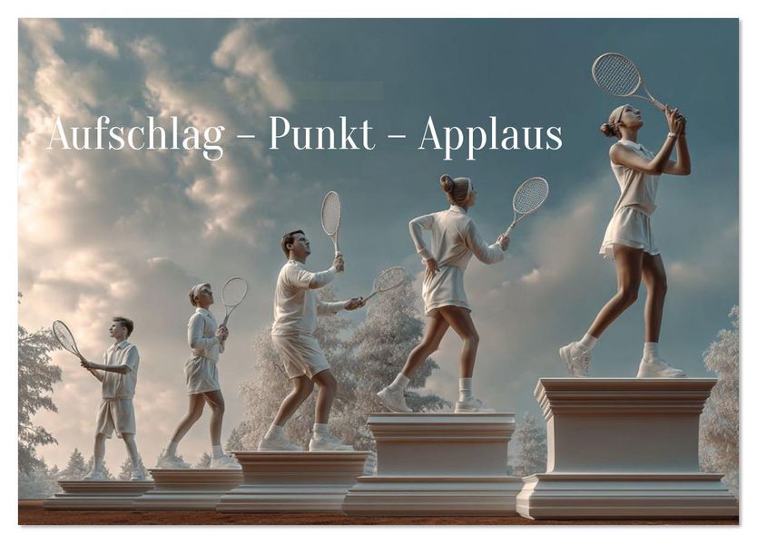 Aufschlag - Punkt - Applaus (Tischkalender 2026 DIN A5 quer) CALVENDO Monatskalender