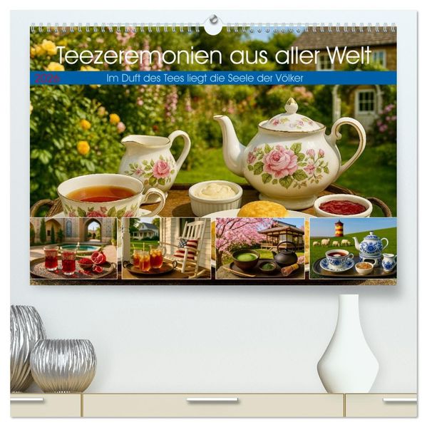 Teezeremonien aus aller Welt (hochwertiger Premium Wandkalender 2026 DIN A2 quer) Kunstdruck in Hochglanz