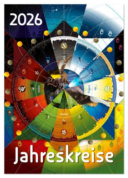 Jahreskreise (Wandkalender 2026 DIN A4 hoch) CALVENDO Monatskalender