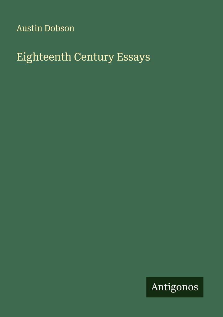 Eighteenth Century Essays
