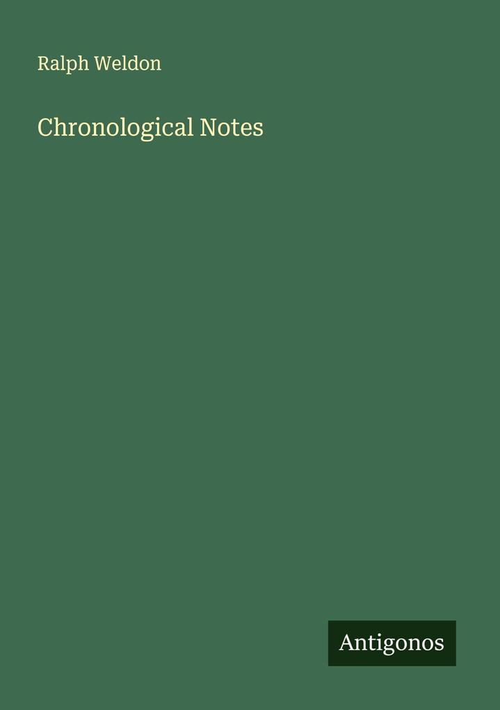 Chronological Notes
