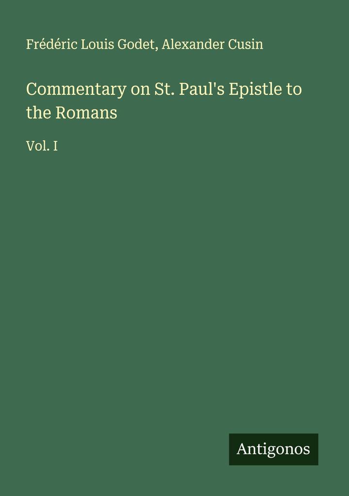 Commentary on St. Paul's Epistle to the Romans