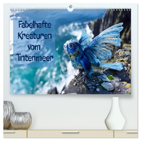 Fabelhafte Kreaturen vom Tintenmeer (hochwertiger Premium Wandkalender 2026 DIN A2 quer) Kunstdruck in Hochglanz