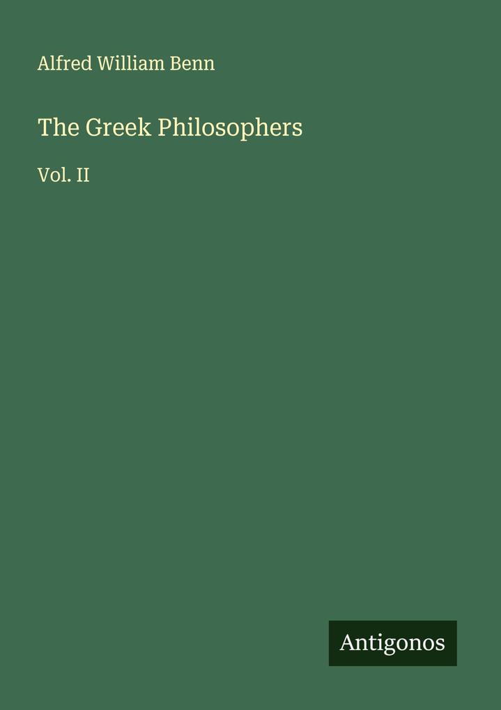 The Greek Philosophers