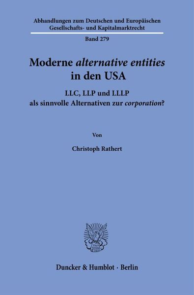 Moderne alternative entities in den USA