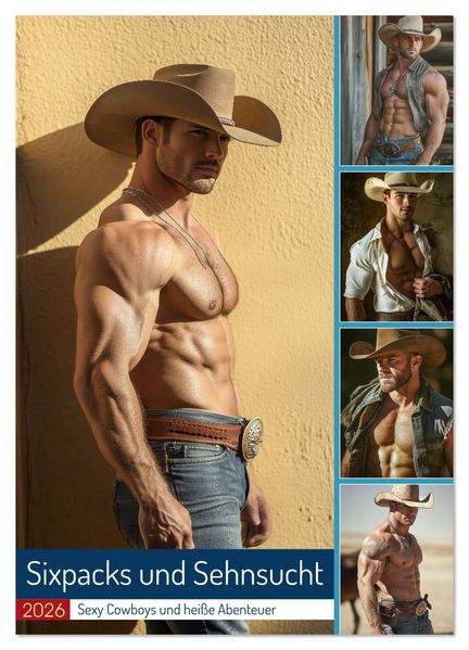 Sixpacks und Sehnsucht (Wandkalender 2026 DIN A3 hoch) CALVENDO Monatskalender