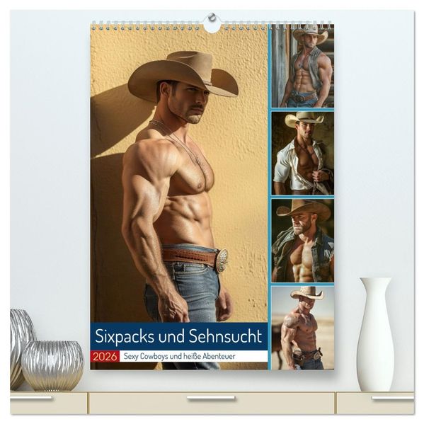 Sixpacks und Sehnsucht (hochwertiger Premium Wandkalender 2026 DIN A2 hoch) Kunstdruck in Hochglanz