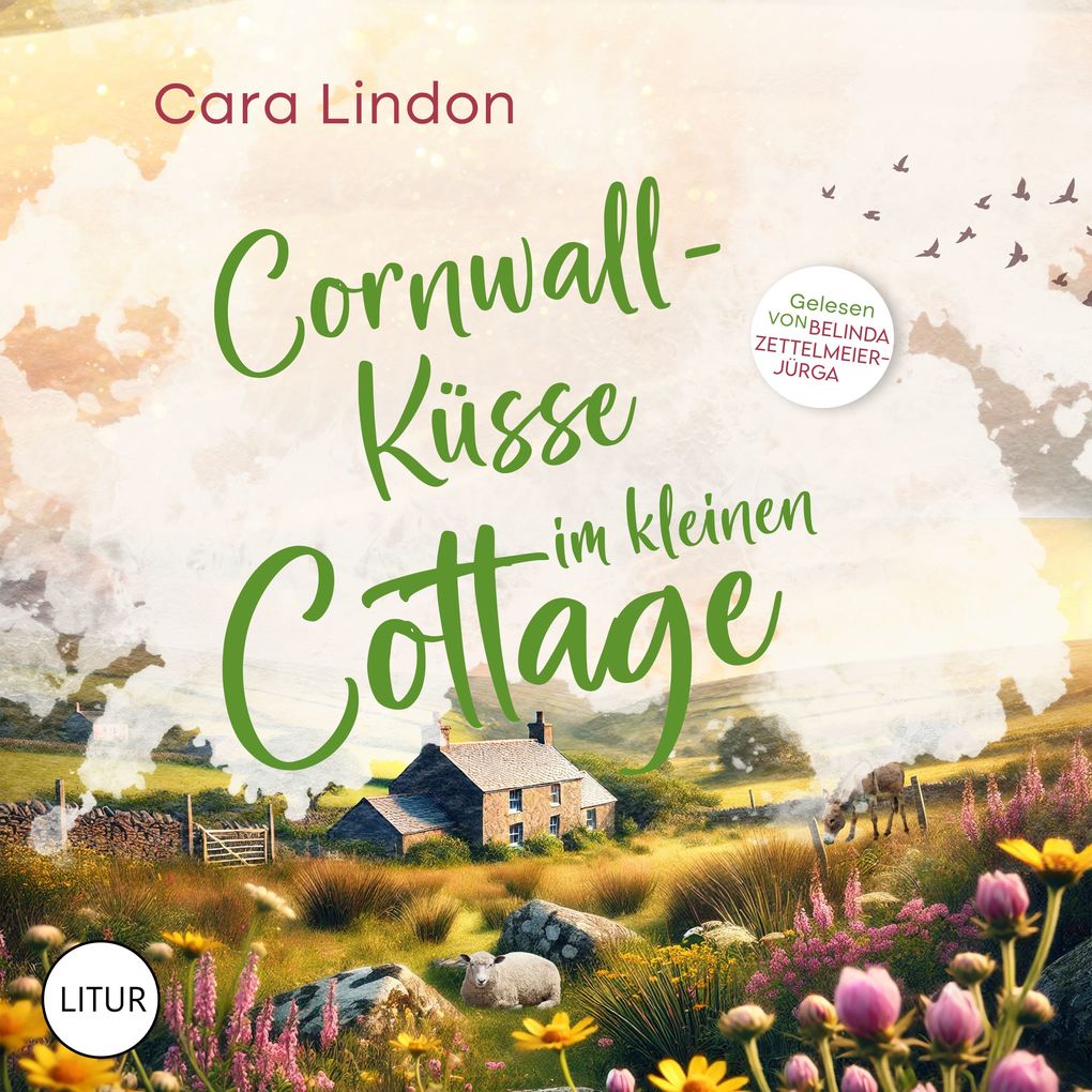 Cornwall-Küsse im kleinen Cottage