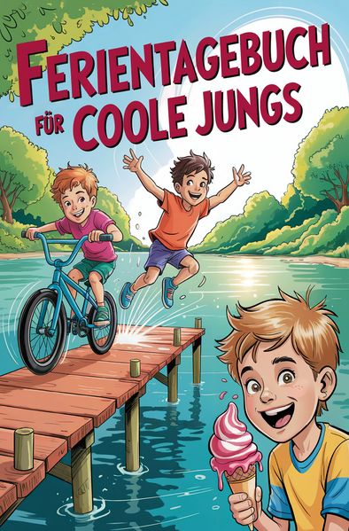 Ferientagebuch für coole Jungs - für Reise Urlaub und Ferien zu Hause