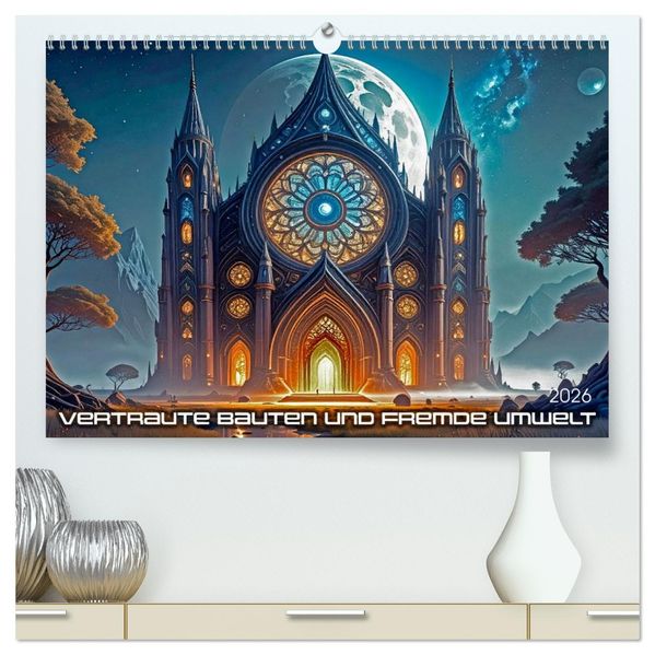 Vertraute Bauten und fremde Umwelt (hochwertiger Premium Wandkalender 2026 DIN A2 quer) Kunstdruck in Hochglanz