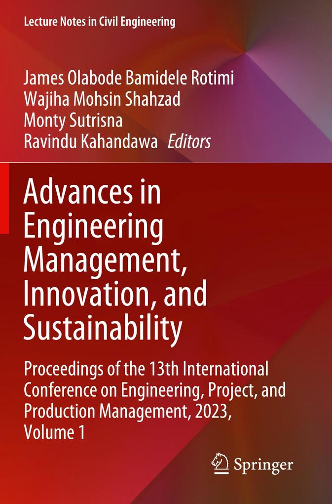 Advances in Engineering Management Innovation and Sustainability