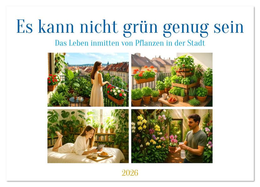 Es kann nicht grün genug sein (Wandkalender 2026 DIN A3 quer) CALVENDO Monatskalender