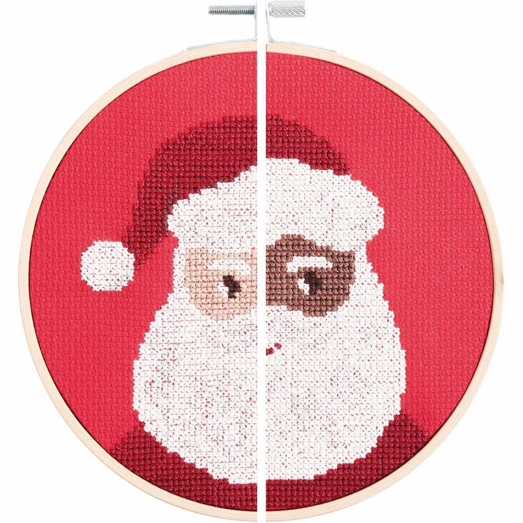 Stickpackung Gezählter KreuzstichPortrait Santa