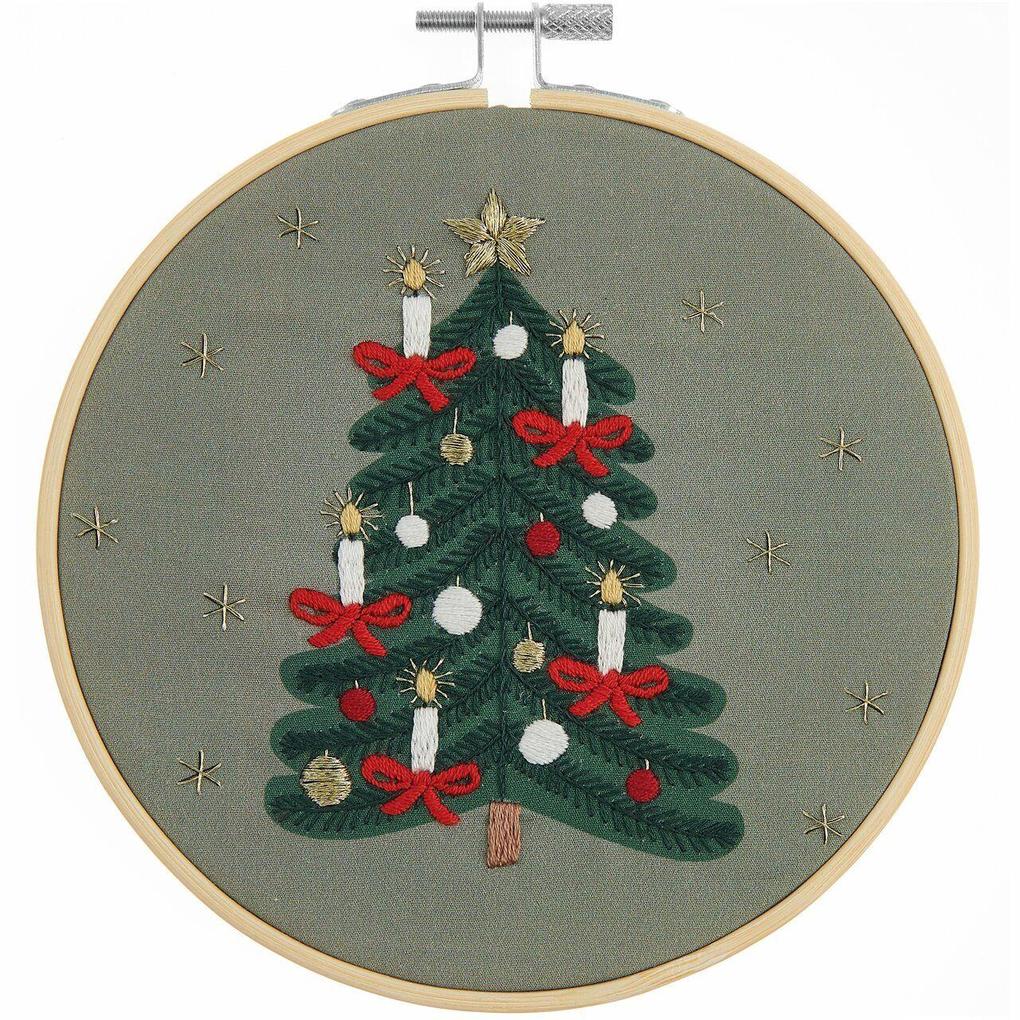 Stickpackung Vorgezeichnet Weihnachtsbaum