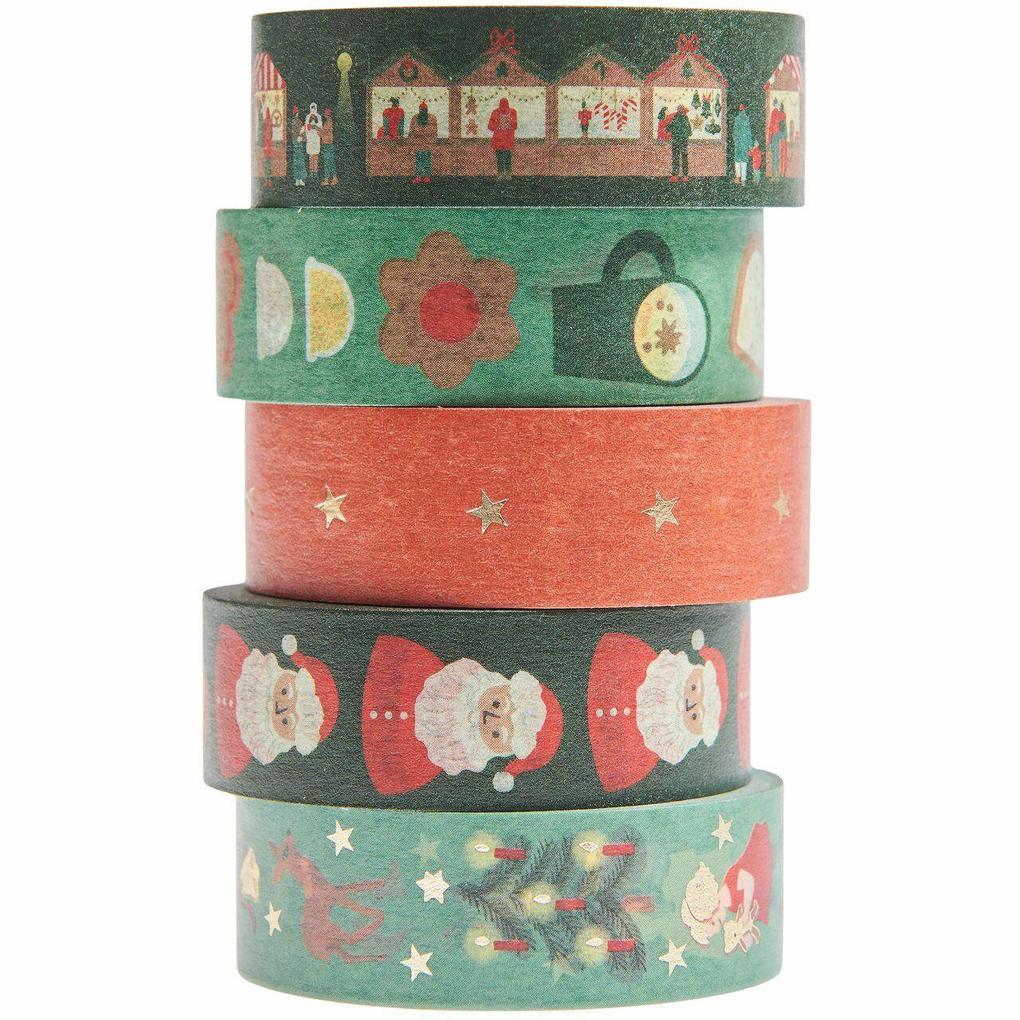 Tape Set Weihnachtsmarkt Classic FSC MIX 5 Stk.