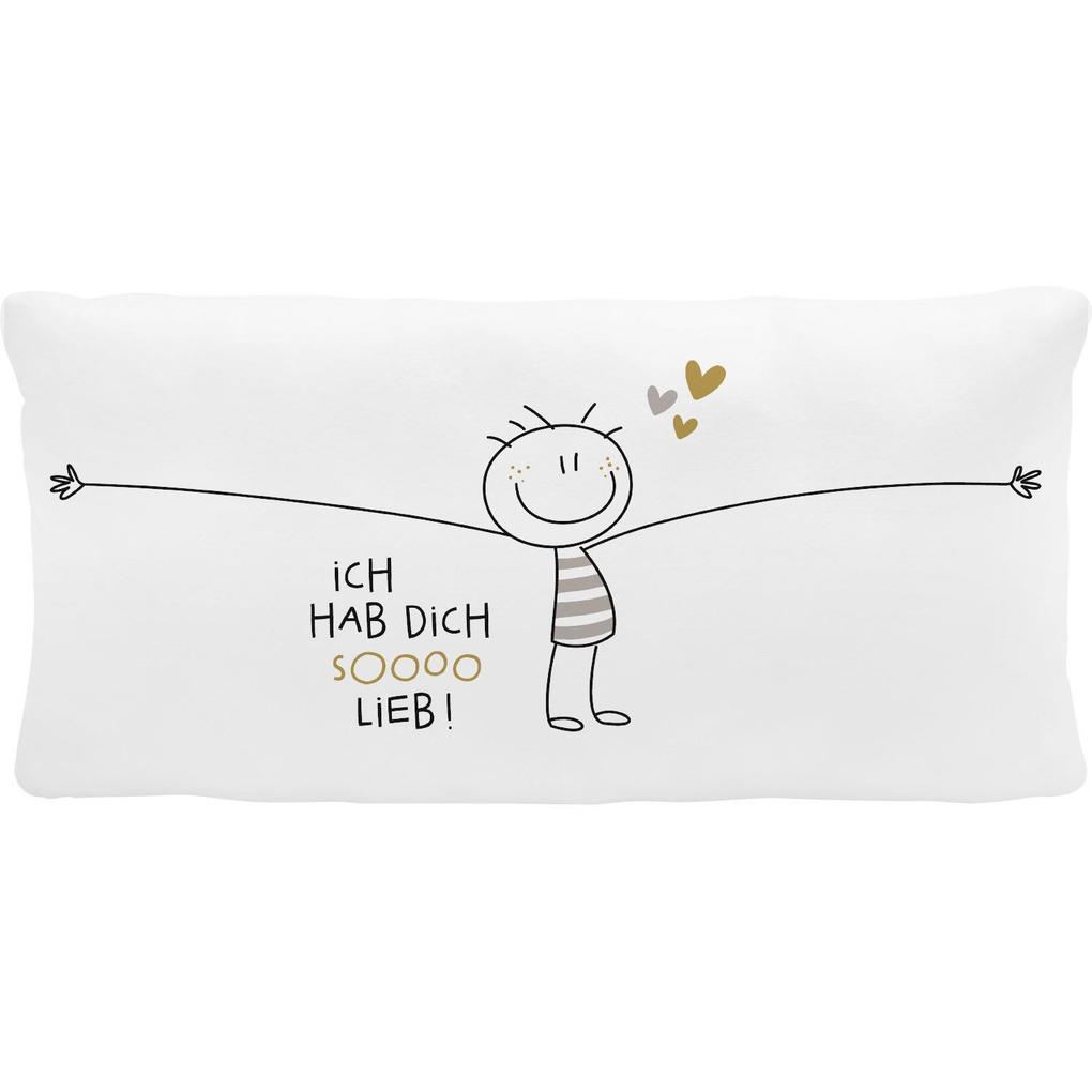 Plüschkissen 'Hab dich sooo lieb'