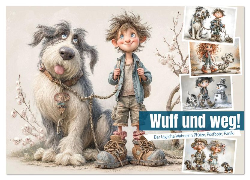 Wuff und weg! (Tischkalender 2026 DIN A5 quer) CALVENDO Monatskalender