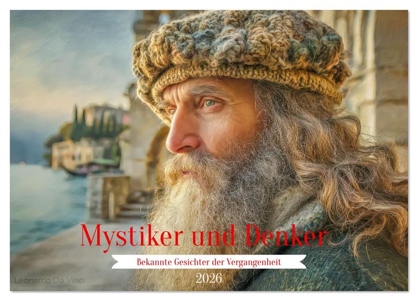 Mystiker und Denker - Bekannte Gesichter der Vergangenheit (Wandkalender 2026 DIN A4 quer) CALVENDO Monatskalender