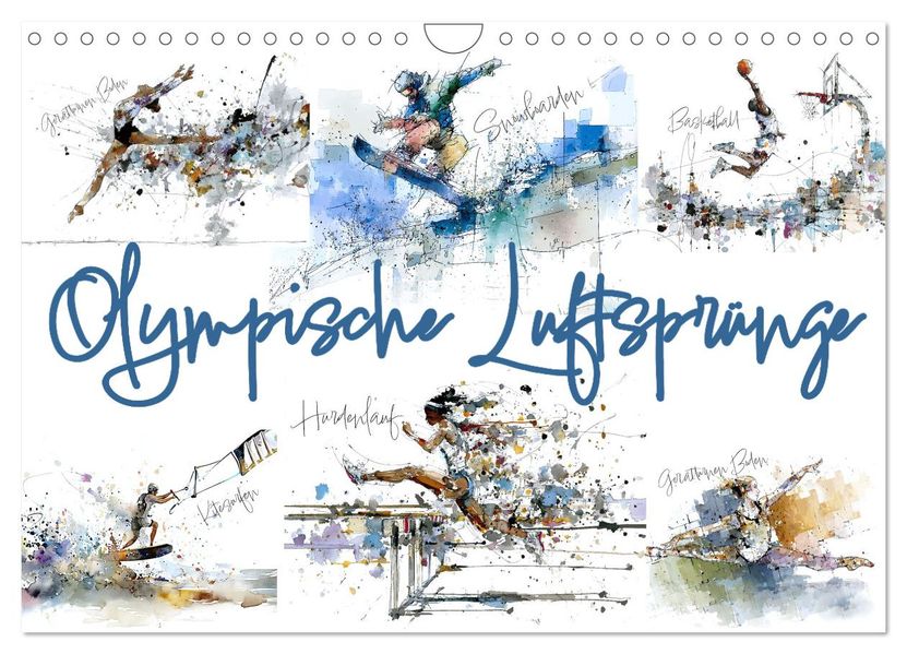 Olympische Luftsprünge (Wandkalender 2026 DIN A4 quer) CALVENDO Monatskalender