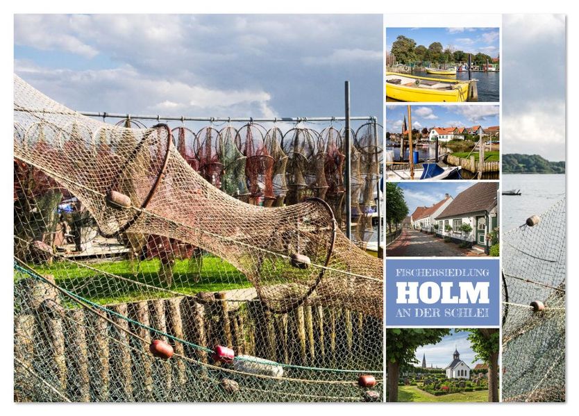 Fischersiedlung Holm an der Schlei (Tischkalender 2026 DIN A5 quer) CALVENDO Monatskalender