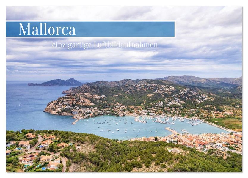 Mallorca - einzigartige Luftbildaufnahmen (Tischkalender 2026 DIN A5 quer) CALVENDO Monatskalender
