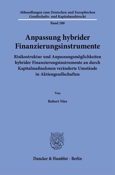 Anpassung hybrider Finanzierungsinstrumente