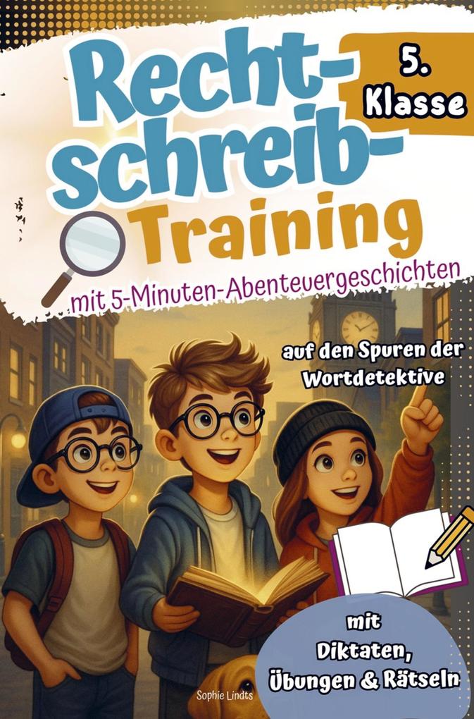 Rechtschreibtraining 5. Klasse I Mit 5-Minuten-Abenteuergeschichten - Auf den Spuren der Wortdetektive - Mit Diktaten Übungen & Rätseln.