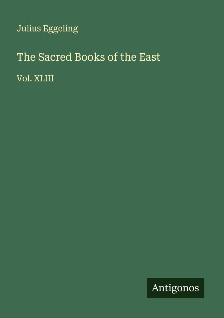 The Sacred Books of the East
