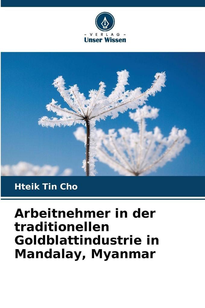 Arbeitnehmer in der traditionellen Goldblattindustrie in Mandalay Myanmar