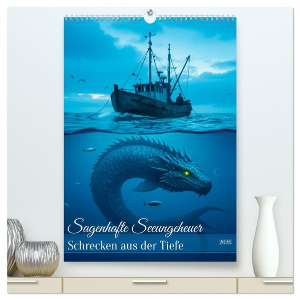 Sagenhafte Seeungeheuer - Schrecken aus der Tiefe (hochwertiger Premium Wandkalender 2026 DIN A2 hoch) Kunstdruck in Hochglanz