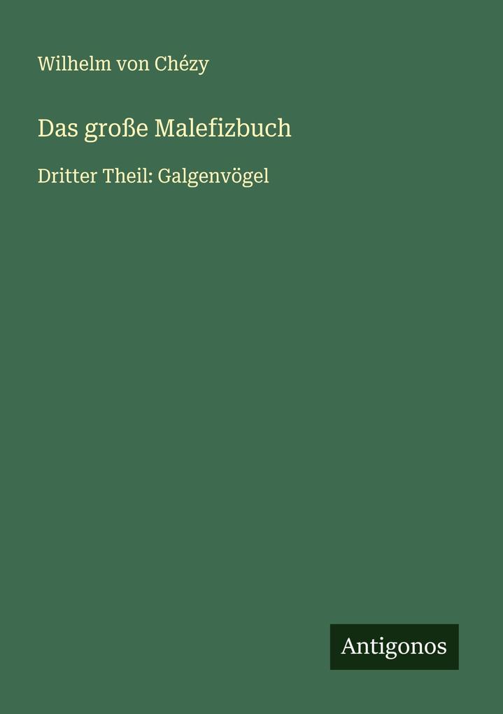 Das große Malefizbuch