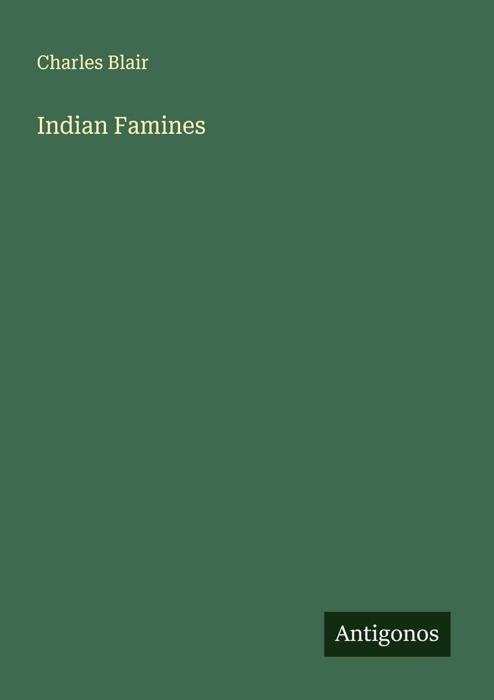 Indian Famines