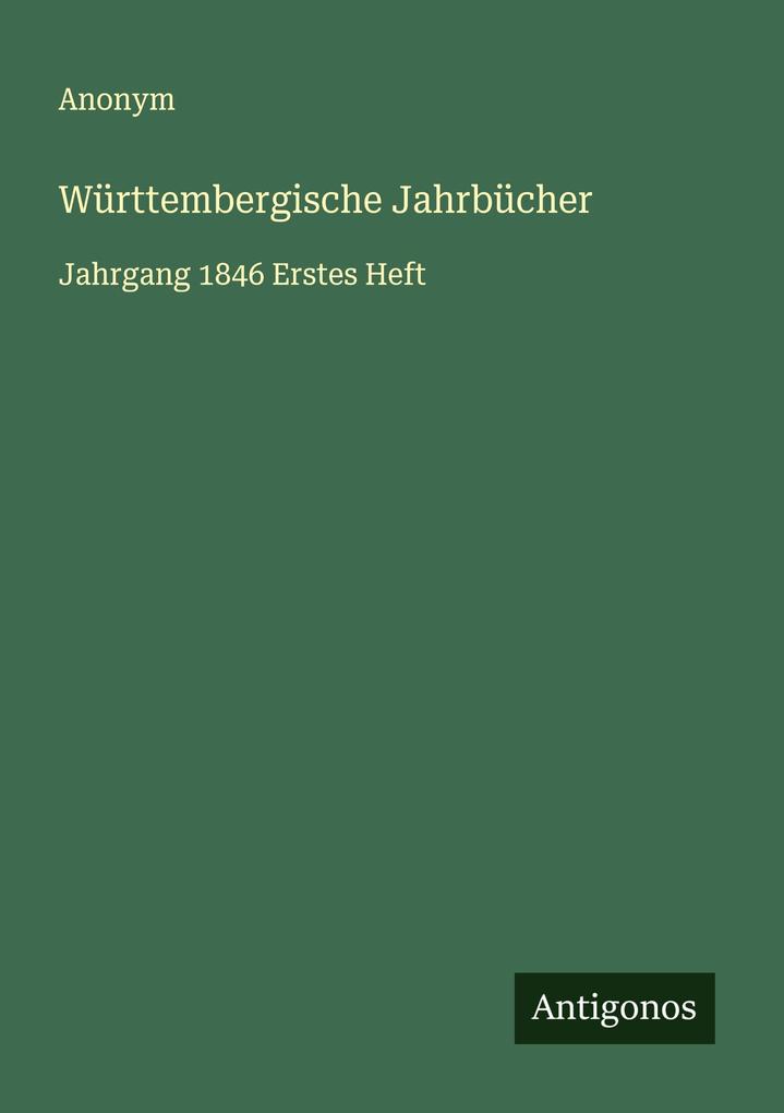 Württembergische Jahrbücher