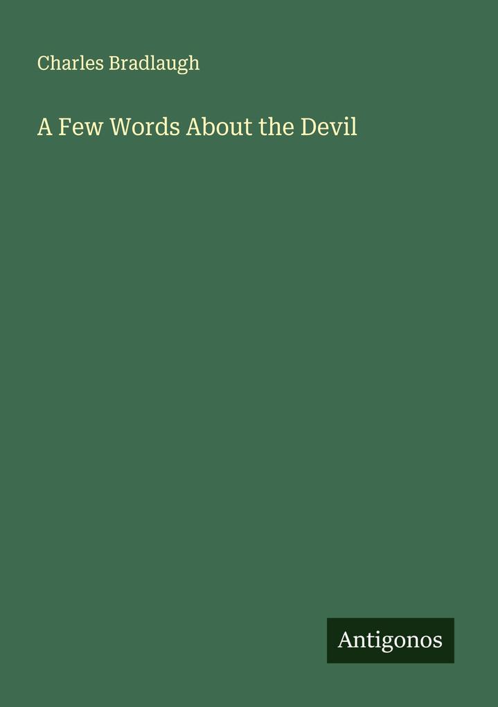 A Few Words About the Devil
